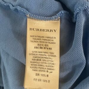 Burberry Soft Blue Cotton Fabric